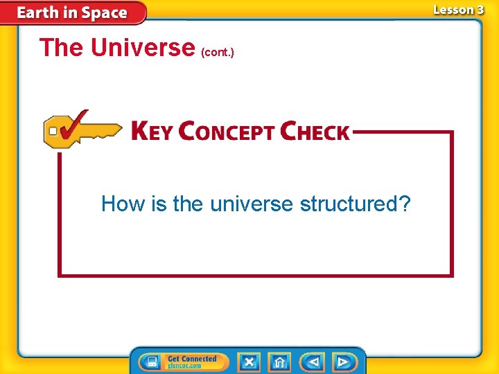 The Universe (cont. ) How is the universe structured? 