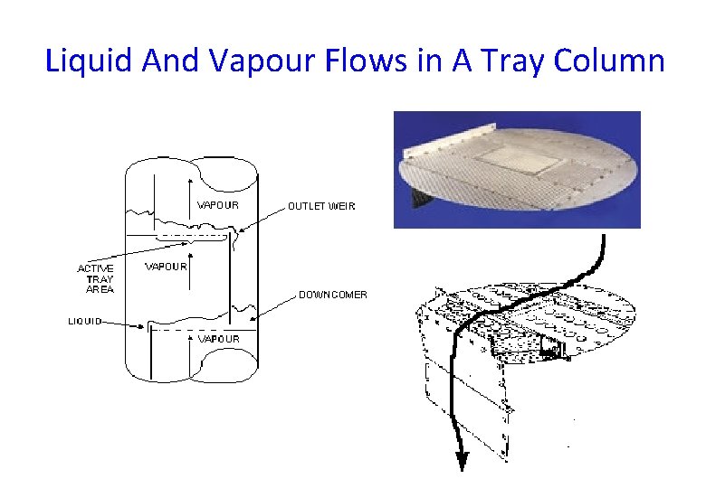 Liquid And Vapour Flows in A Tray Column Liquid And Vapour Flows in A Tray Column