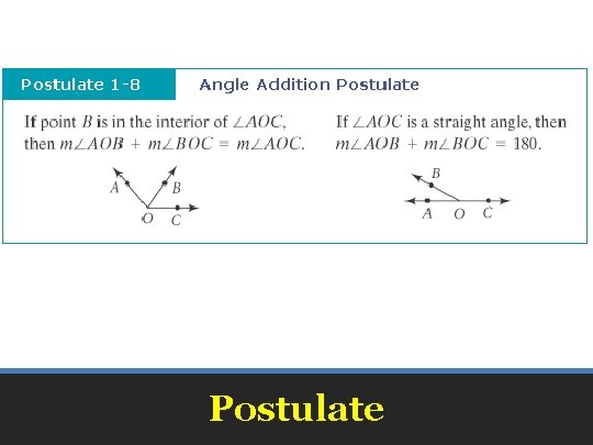 Postulate 