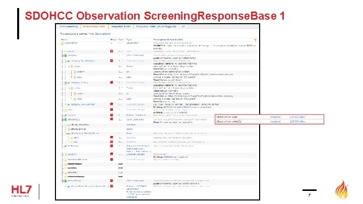SDOHCC Observation Screening. Response. Base 1 7 