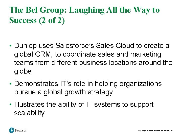 The Bel Group: Laughing All the Way to Success (2 of 2) • Dunlop