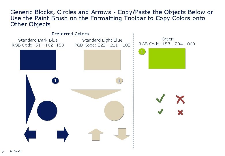 Generic Blocks, Circles and Arrows - Copy/Paste the Objects Below or Use the Paint