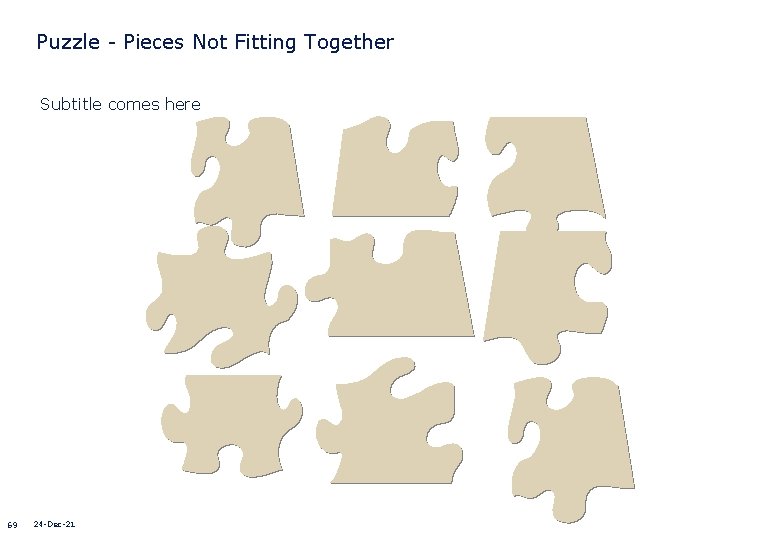 Puzzle - Pieces Not Fitting Together Subtitle comes here 69 24 -Dec-21 