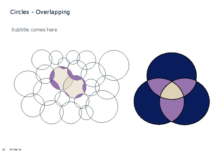 Circles - Overlapping Subtitle comes here 75 24 -Dec-21 