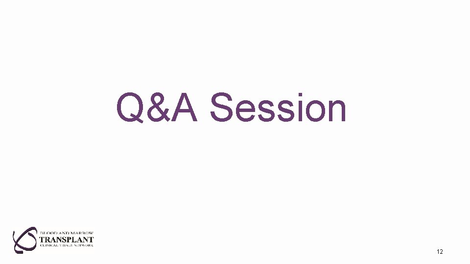 Q&A Session 12 