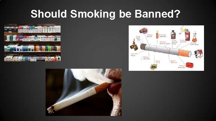 Should Smoking be Banned? 