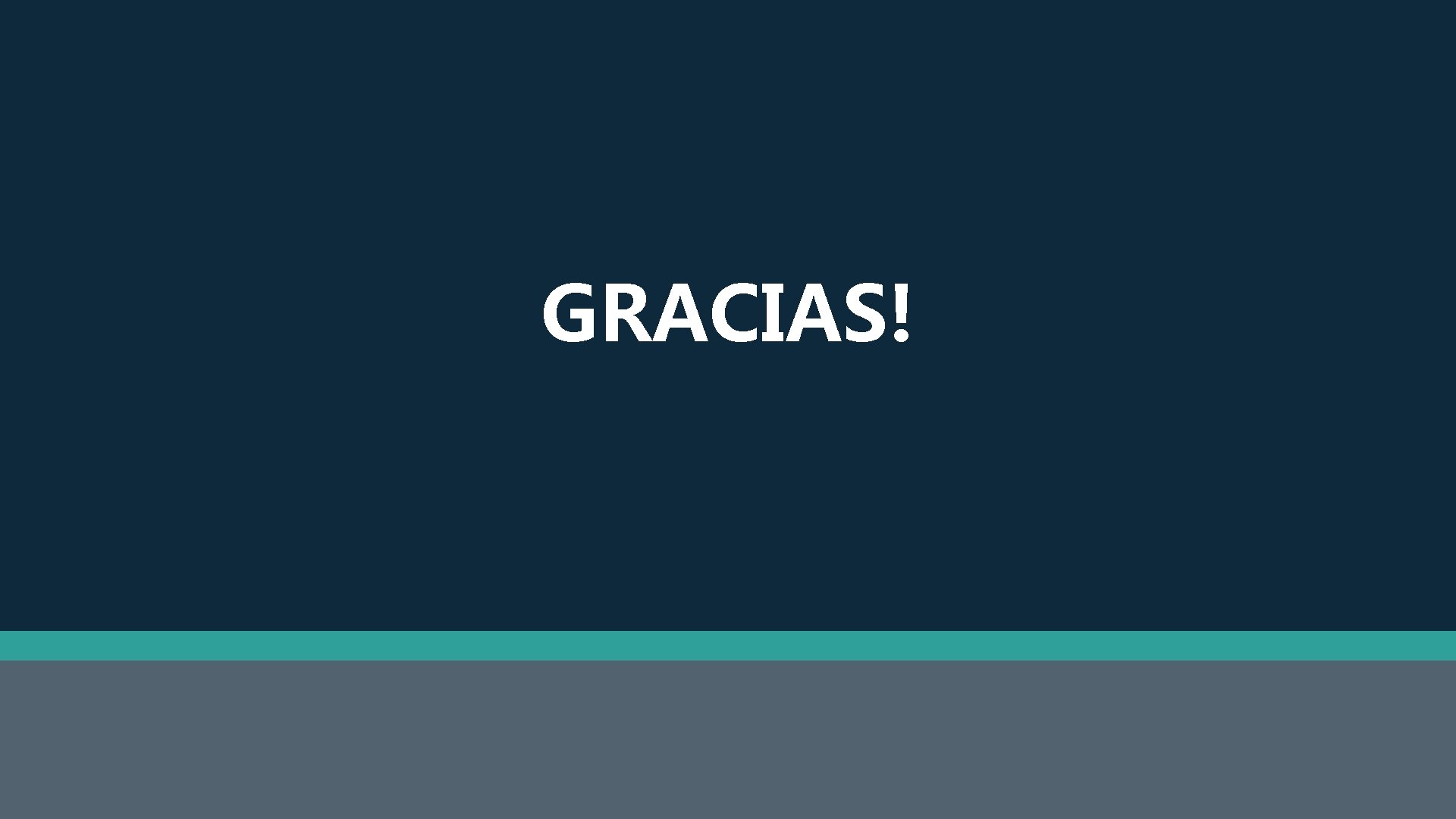 GRACIAS! 