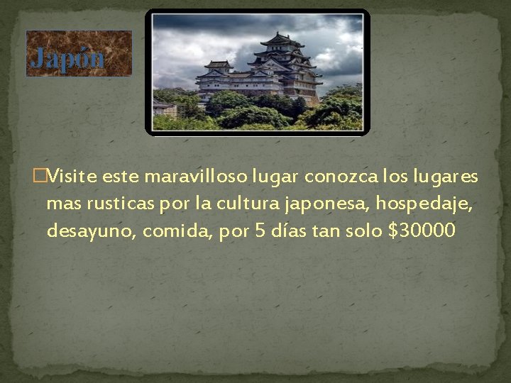 Japón �Visite este maravilloso lugar conozca los lugares mas rusticas por la cultura japonesa,