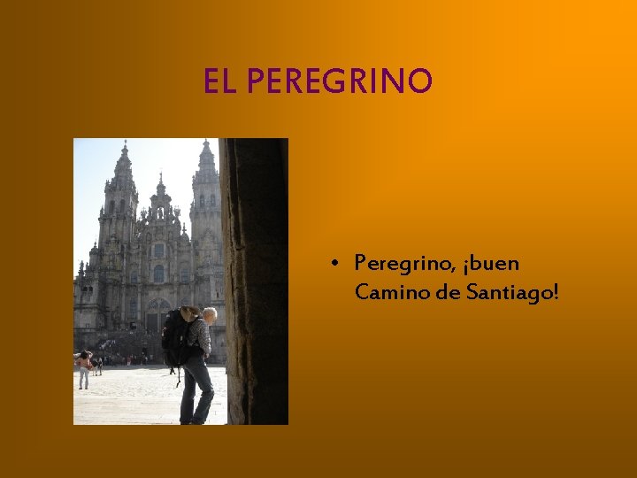EL PEREGRINO • Peregrino, ¡buen Camino de Santiago! 