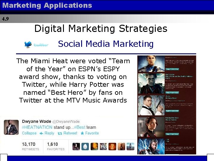 Marketing Applications 4. 9 Digital Marketing Strategies Social Media Marketing The Miami Heat were