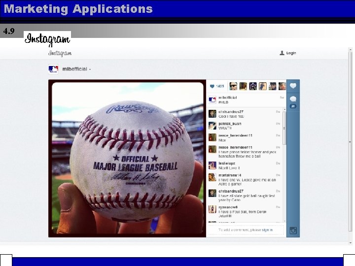 Marketing Applications 4. 9 