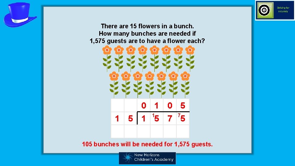 There are 15 flowers in a bunch. How many bunches are needed if 1,
