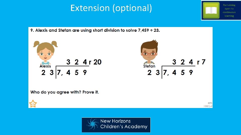 Extension (optional) 