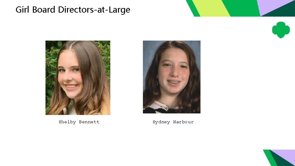 Girl Board Directors-at-Large Shelby Bennett Sydney Harbour 