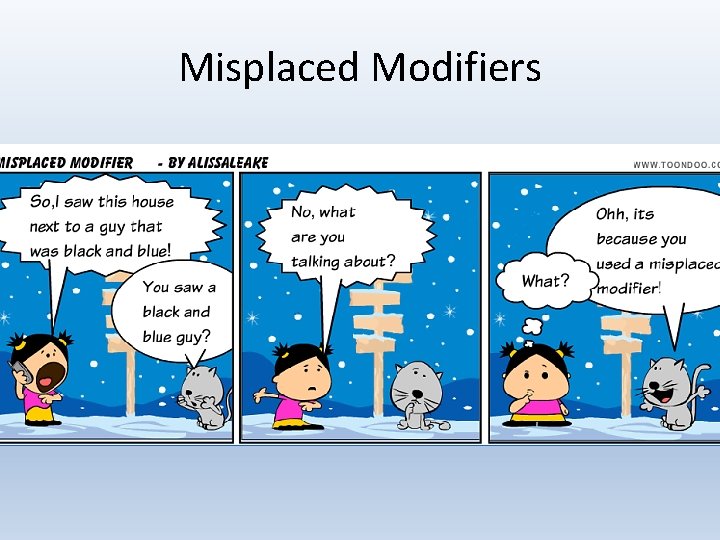 Misplaced Modifiers 