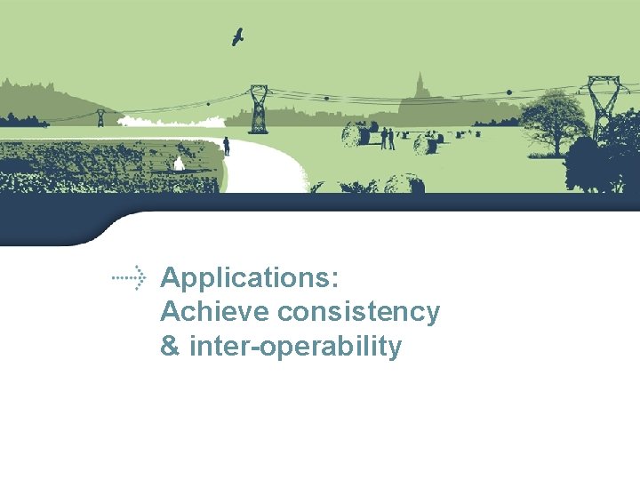 Applications: Achieve consistency & inter-operability 