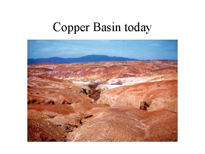 Copper Basin today Copper Basin today