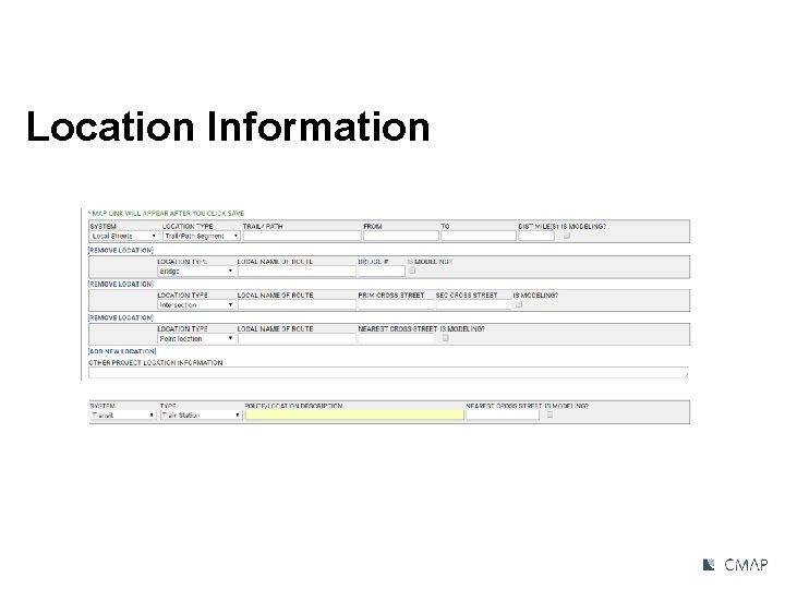 Project Information Location Information 