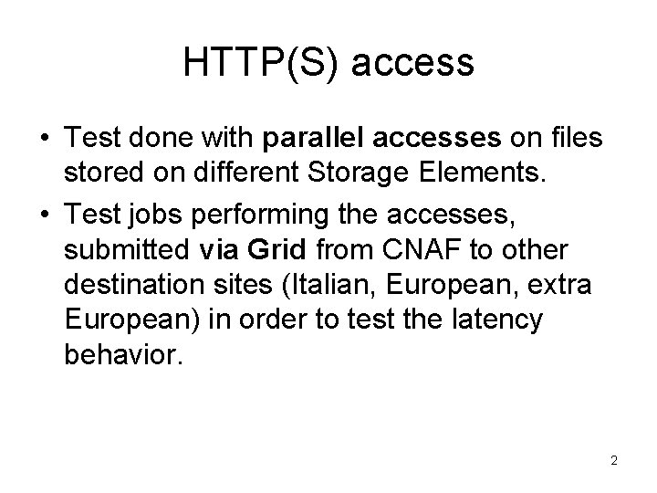 Http Access HTTPS access Test of HTTP access on WAN