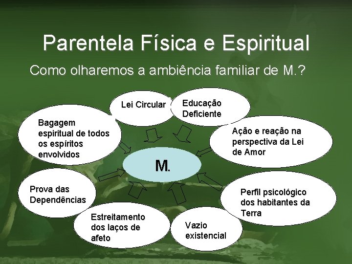 Parentela Física e Espiritual Como olharemos a ambiência familiar de M. ? Lei Circular