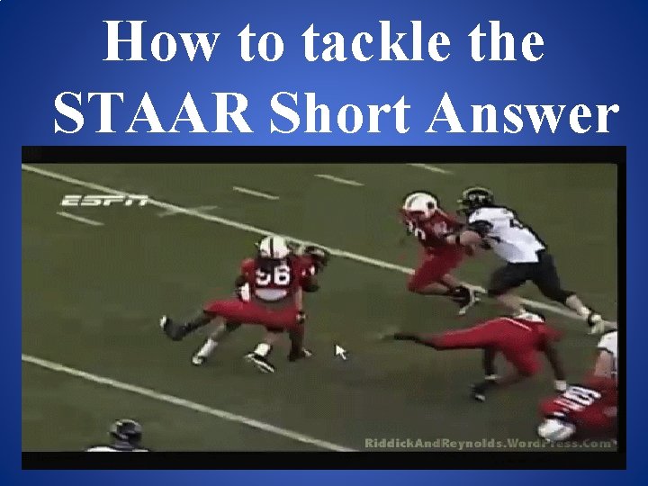 How to tackle the STAAR Short Answer Questions