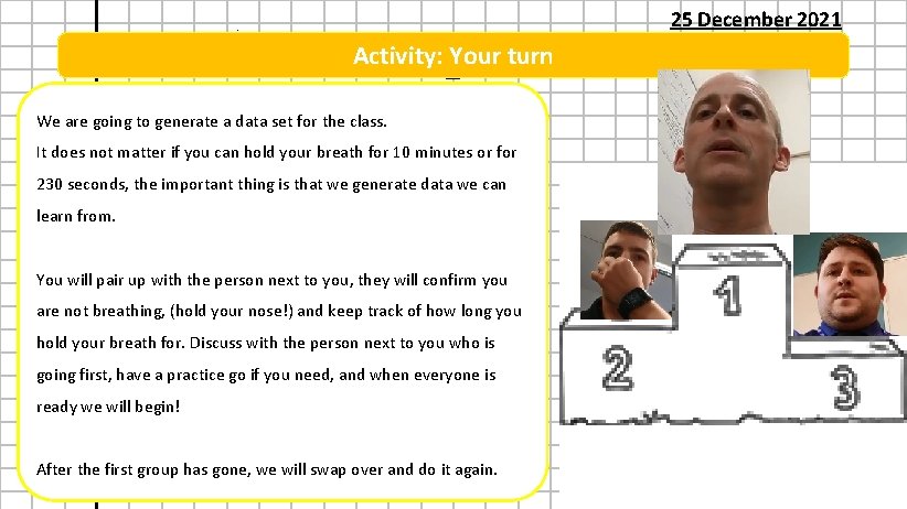 Forming and Solving Equations : z Activity: Your turn We are going to generate