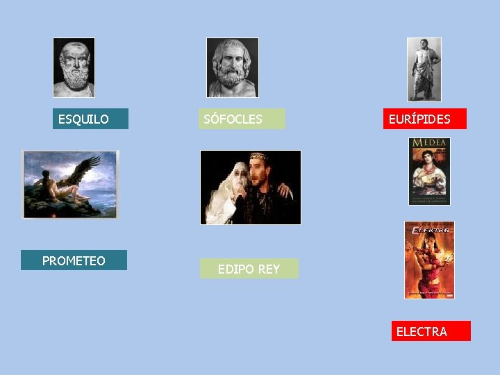 ESQUILO PROMETEO SÓFOCLES EURÍPIDES EDIPO REY ELECTRA 