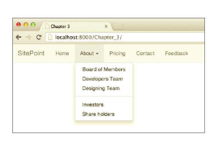 Chapter 3 Exploring Bootstrap Components Page Components q