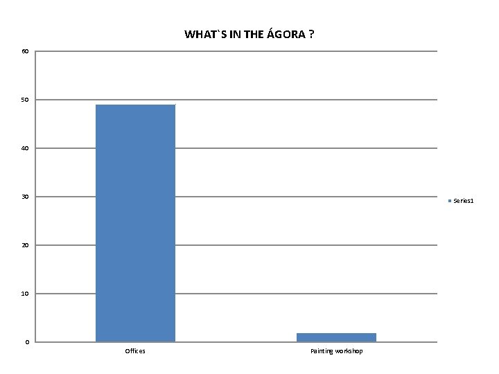 WHAT`S IN THE ÁGORA ? 60 50 40 30 Series 1 20 10 0