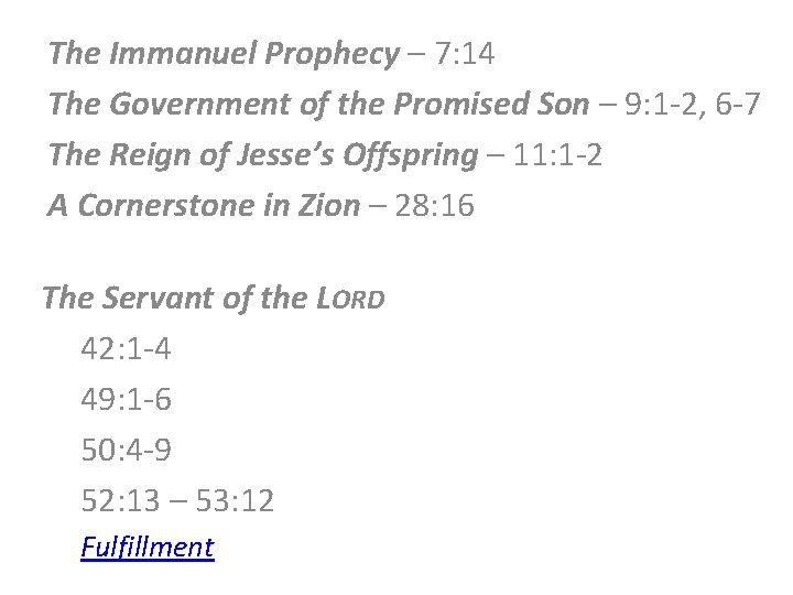 The Immanuel Prophecy – 7: 14 The Government of the Promised Son – 9: