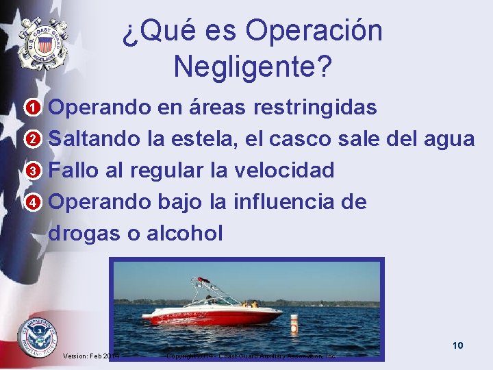 ¿Qué es Operación Negligente? • 1 • 2 • 3 • 4 Operando en