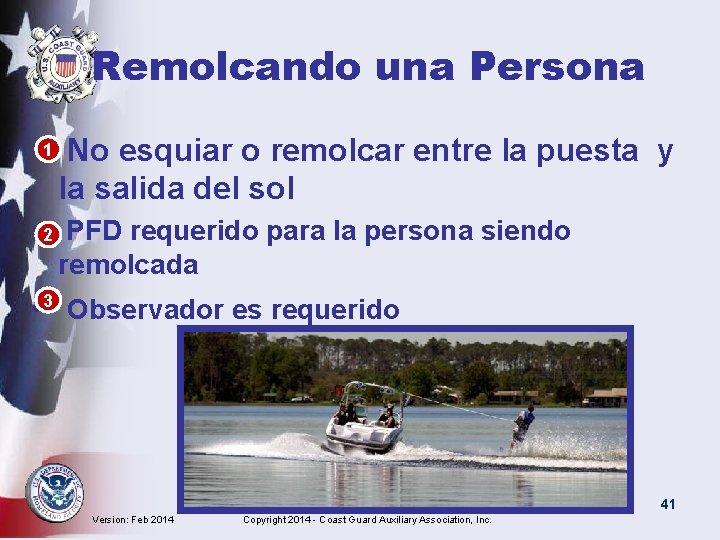 Remolcando una Persona • 1 No esquiar o remolcar entre la puesta y la