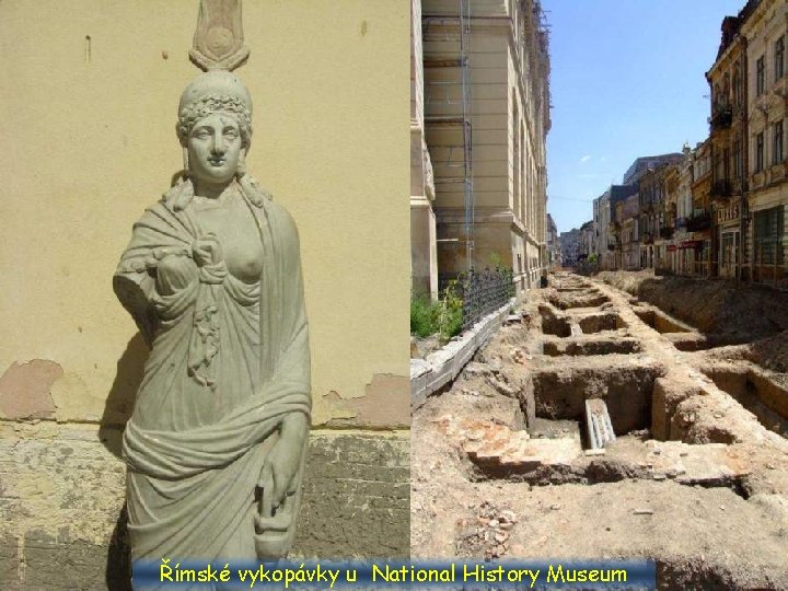 Římské vykopávky u National History Museum 