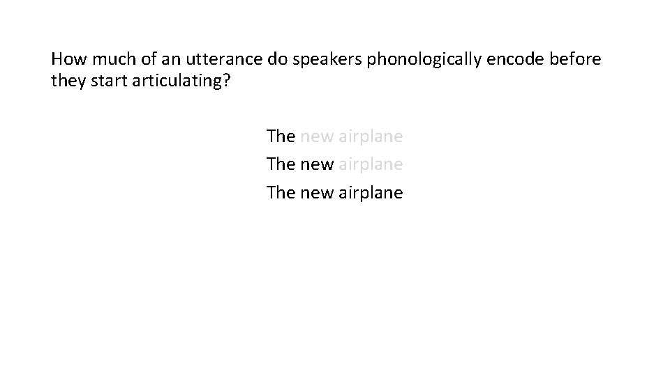 How much of an utterance do speakers phonologically encode before they start articulating? The