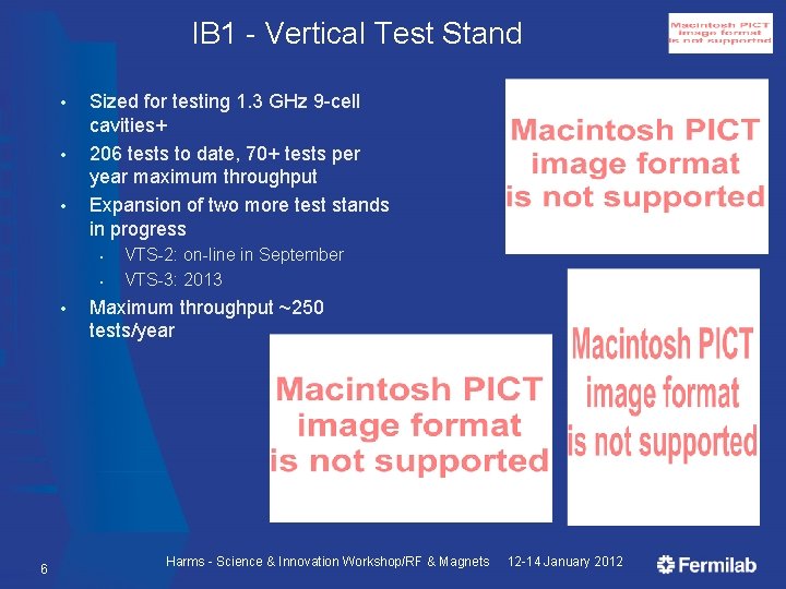 IB 1 - Vertical Test Stand • • • Sized for testing 1. 3