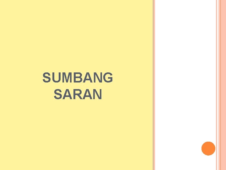 SUMBANG SARAN 