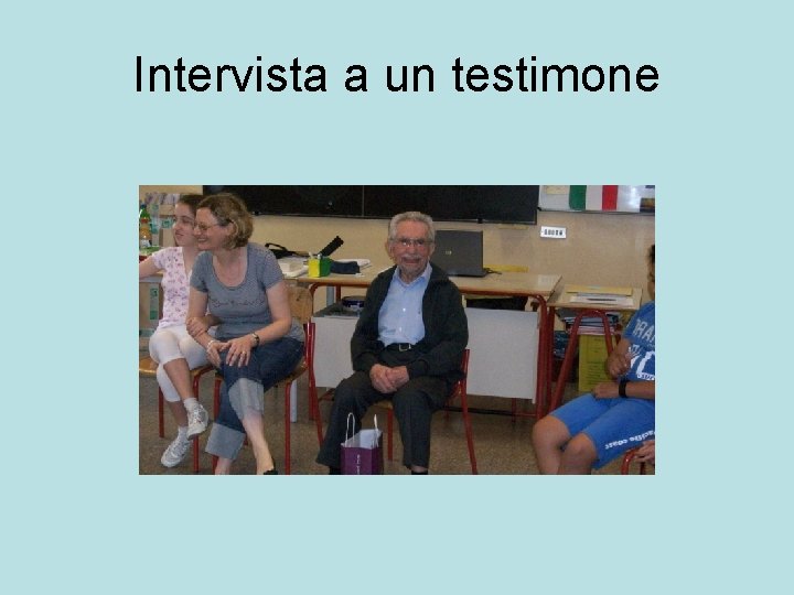 Intervista a un testimone 