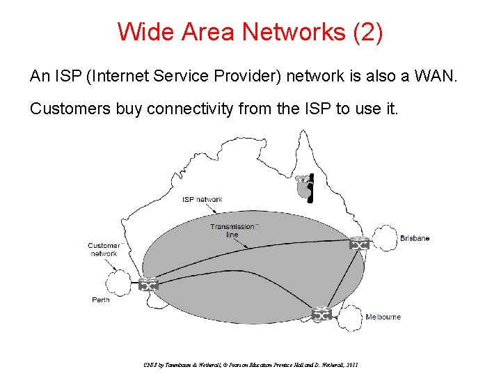 Wide Area Networks (2) An ISP (Internet Service Provider) network is also a WAN.