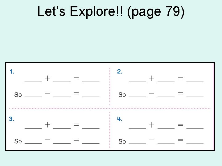 Let’s Explore!! (page 79) Let’s Explore!! (page 79)