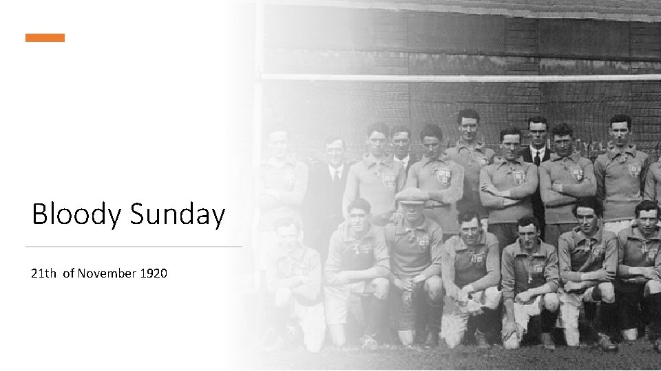 Bloody Sunday 21 th of November 1920 