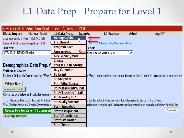 L 1 -Data Prep - Prepare for Level 1 
