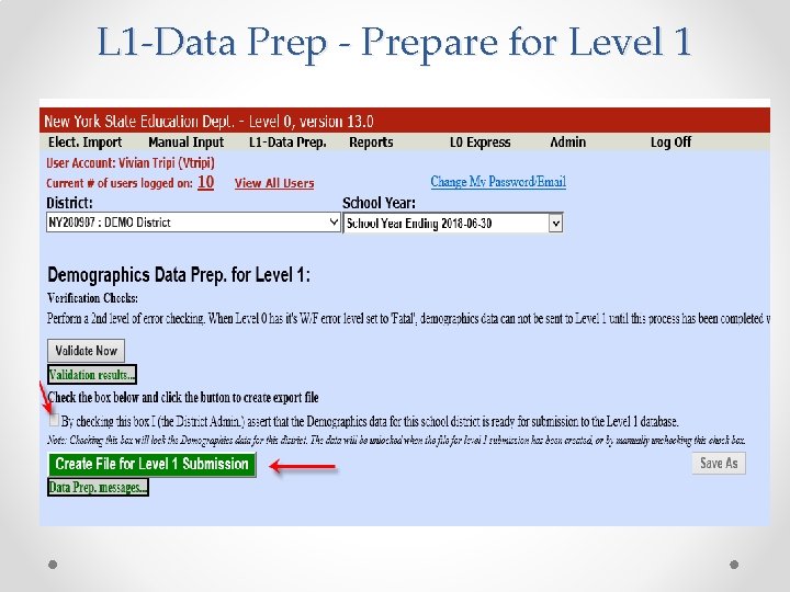 L 1 -Data Prep - Prepare for Level 1 