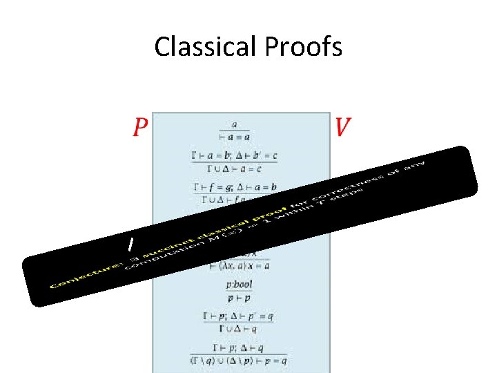 Classical Proofs 