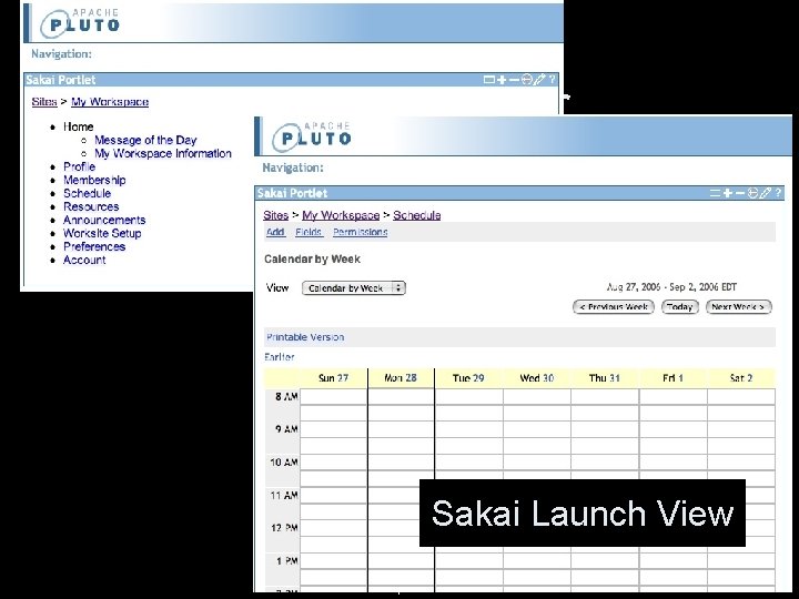 Sakai Launcher Sakai Launch View Dec 4, 2006 