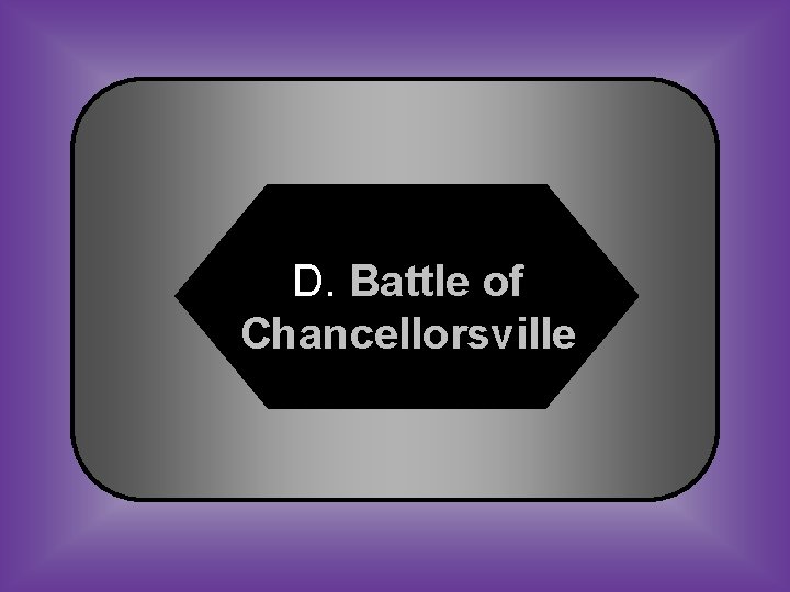 D. Battle of Chancellorsville 