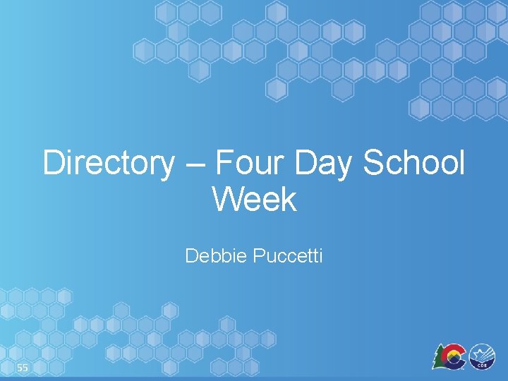 Directory – Four Day School Week Debbie Puccetti 55 