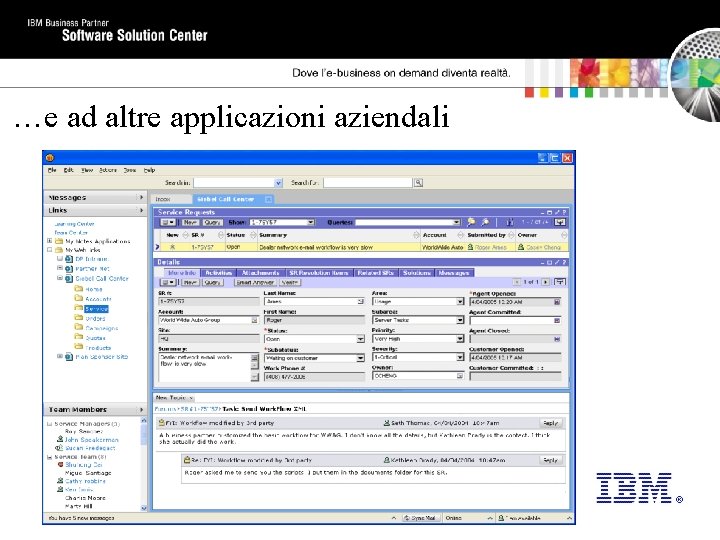 …e ad altre applicazioni aziendali 