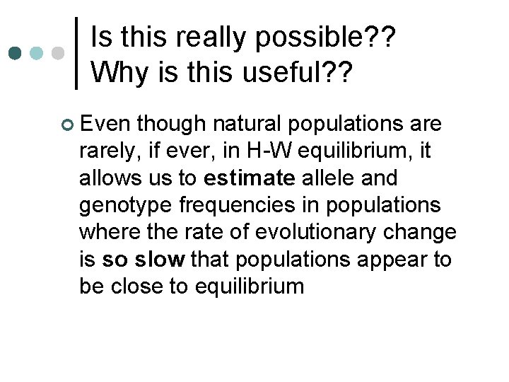 Is this really possible? ? Why is this useful? ? ¢ Even though natural