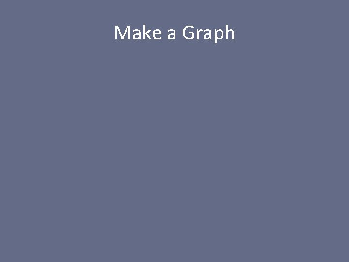 Make a Graph 