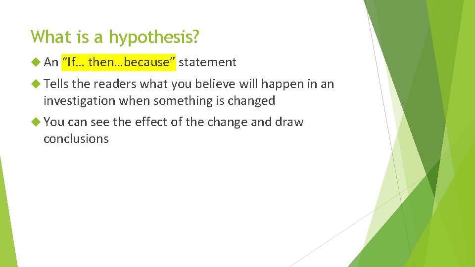Scientific Method Vocabulary Control A control variable is
